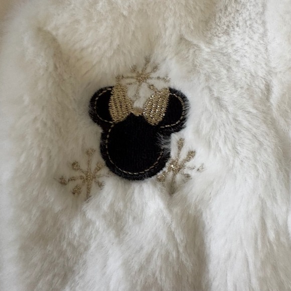Disney Store Minnie Mouse Faux Fur Girls Jacket Size 6-12m NWOT - Picture 4 of 5